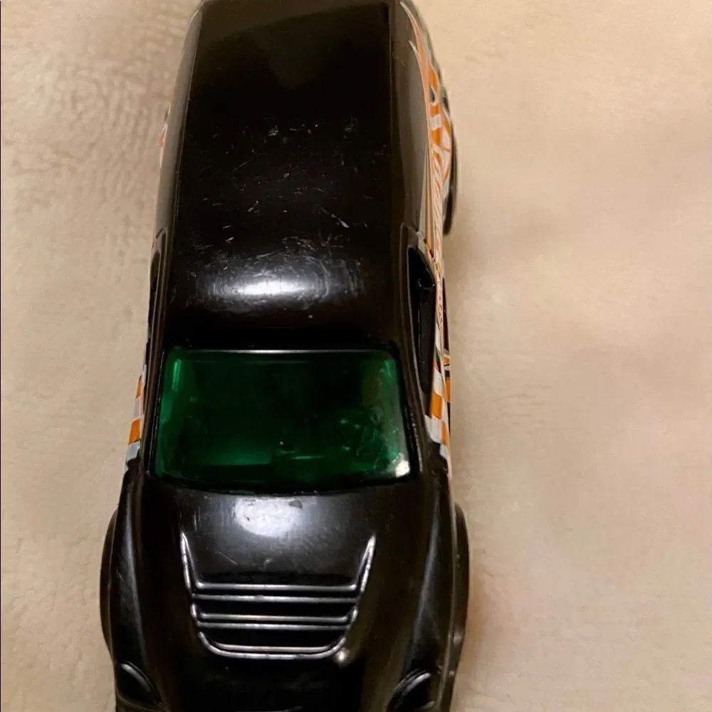 Vtg Hot Wheels Blk/Org/Grn/Wht Checkerboard Truck